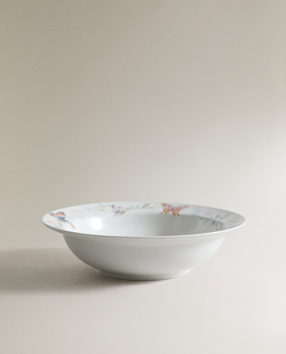 Zara Home тарелка из фарфора, цвет бежевый, 18 см