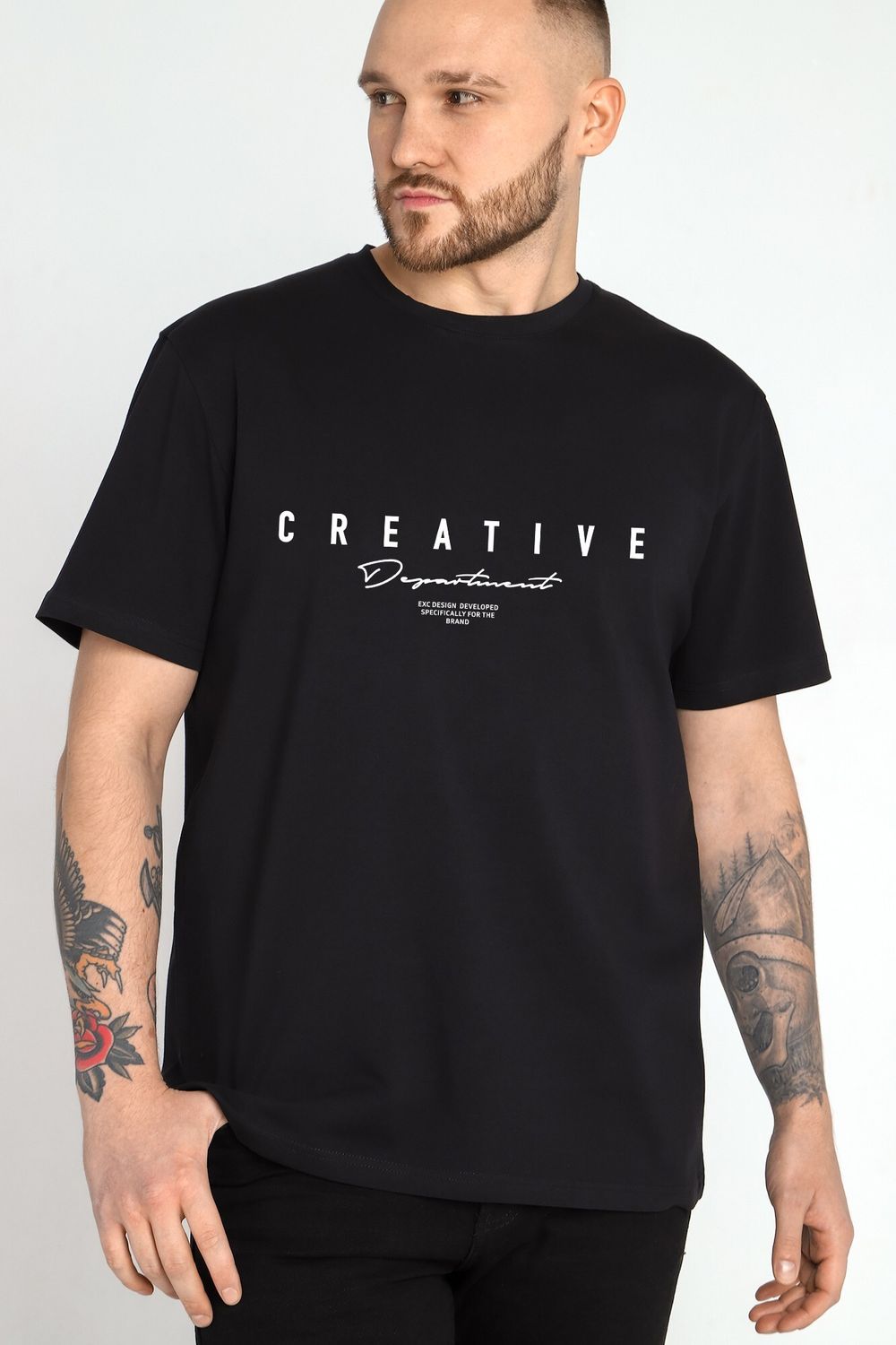 Фуфайка (футболка) мужская Клаб-2У Виотекс ЧЁРНЫЙ