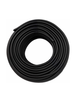 Гофрированная труба ПНД Gigant лёгкая черная D16 с зондом, стойкая к УФ 100м 20116-100GI