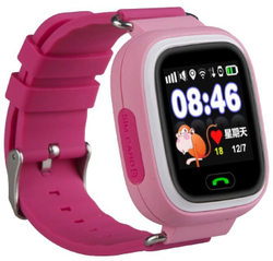 Детские умные часы Smart Baby Watch Q90 Wi-Fi, розовый