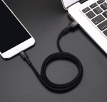 Кабель ROSCO Type-C 2 метра оптом (арт. CABLE-USB-TYPE-C-2M-BLACK)