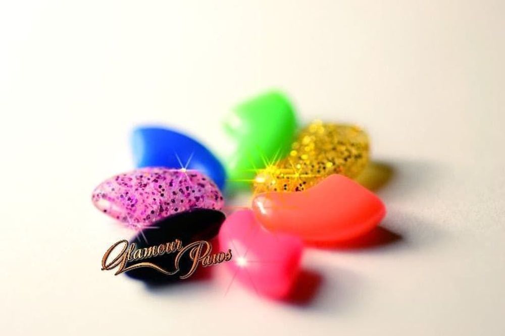 Антикоготки Glamour Cats размер S золотистый с блестками Антикоготки Glamour Cats размер S золотистый с блестками