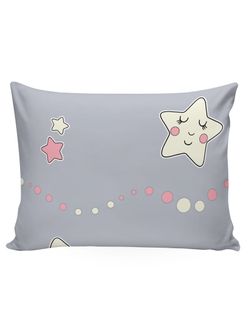 Постельное белье Сказка "Спящие звезды/Спящие звезды (компаньон)" 1,5-сп Наволочка 50х70 см 1 шт Простынь 150х215 см Пододеяльник 145х215 см, перкаль