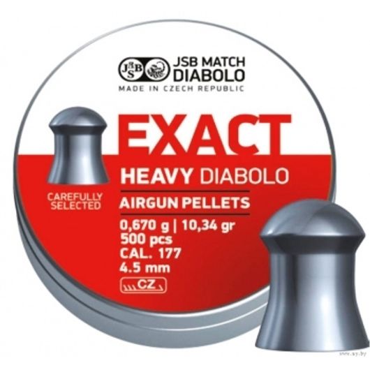 Пули JSB Exact Heavy Diabolo 4,5 мм 0,67 г 500 шт