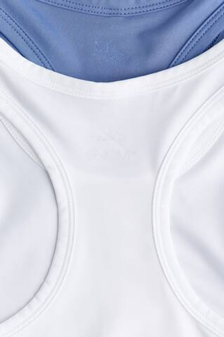 H&M Два спортивных топа DryMove, светло-голубой/белый