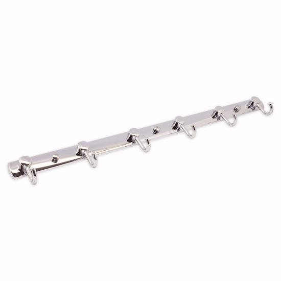 Крючки на планке 6 шт. (55,5х4х6,5 см) Besser BS 8206 из хромированного цинкового сплава