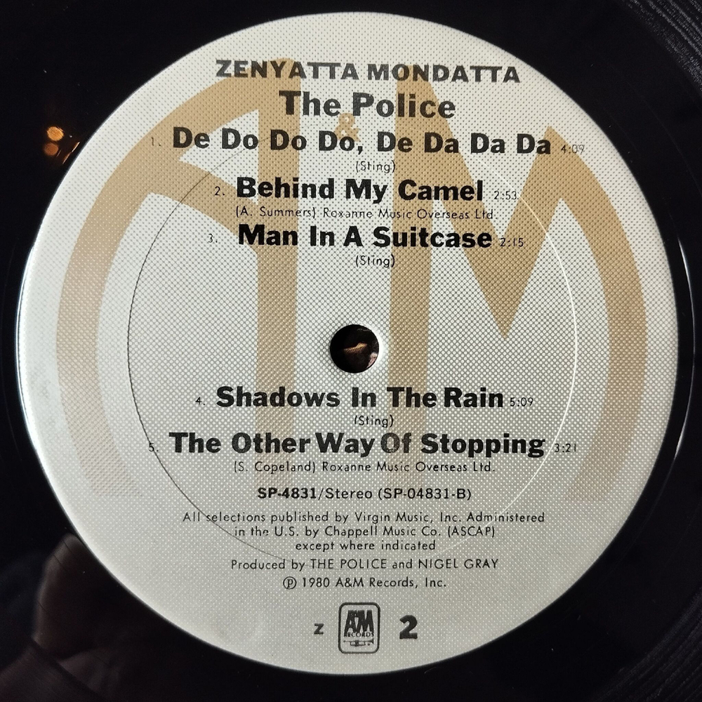 Винтажная виниловая пластинка LP The Police Zenyatta Mondatta (USA 1980)