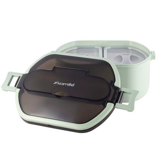 Ланч бокс 750 мл. Kamille KM 2138 (пластик, нержавеющая сталь)