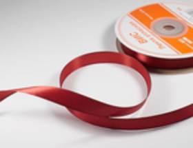 Лента атласная 12 мм красная