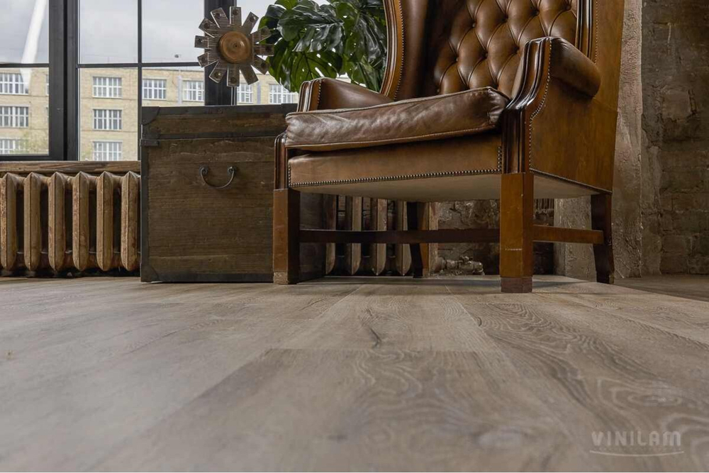 Кварцвиниловая плитка CERAMO VINILAM XXL клеевая Дуб Женева 8870 -EIR G - Магазин напольных покрытий в Екатеринбурге. MAXI ПОЛ