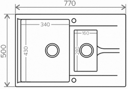 Мойка POLYGRAN BRIG-770 терракот № 307