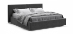 Норд Кровать+ПМ 160 Велюр Монолит серая