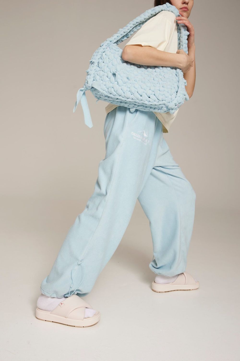 Брюки Called a Garment Флисовые Equipment Женские Голубые