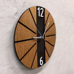Часы настенные в эко стиле из натурального дерева - 30 см.