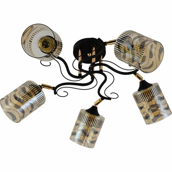 Люстра потолочная Reluce E27 11313-0.3-05 BK+FGD