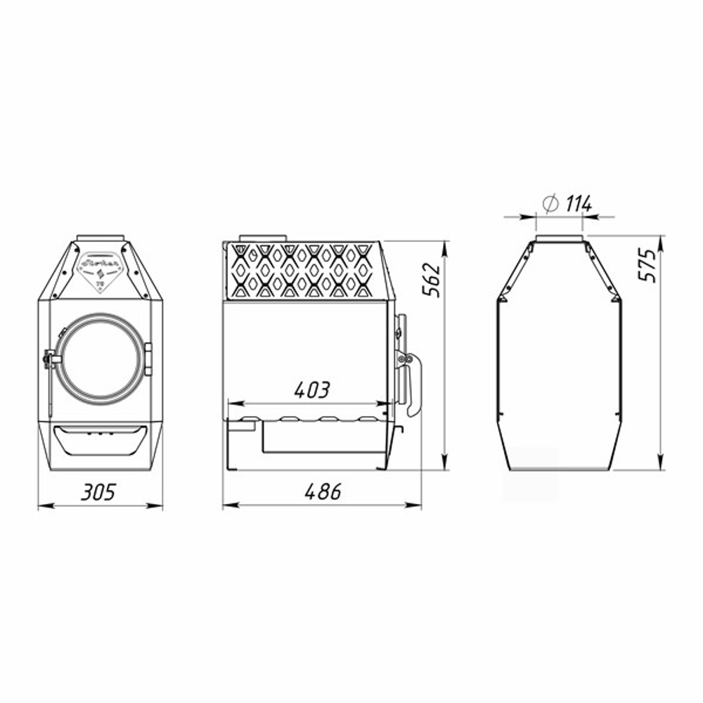 Печь длительного горения Stoker TERMO 70