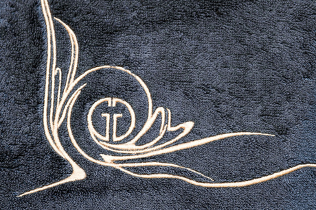 Полотенце 70х140 Garda Decor Лирика графит