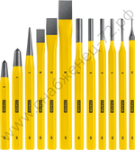 STAYER HERCULES, 12 предметов, Набор зубил и кернеров в пластиковом держателе (21077-H12)