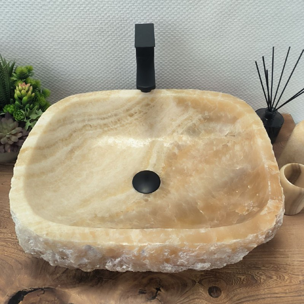 Раковина из оникса Erozy Yellow EO-62560 51*42*15 0099