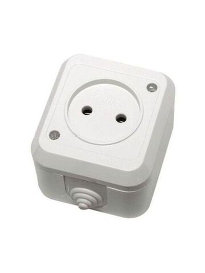 Розетка 1-я без з/к MAKEL белый 18306 IP44