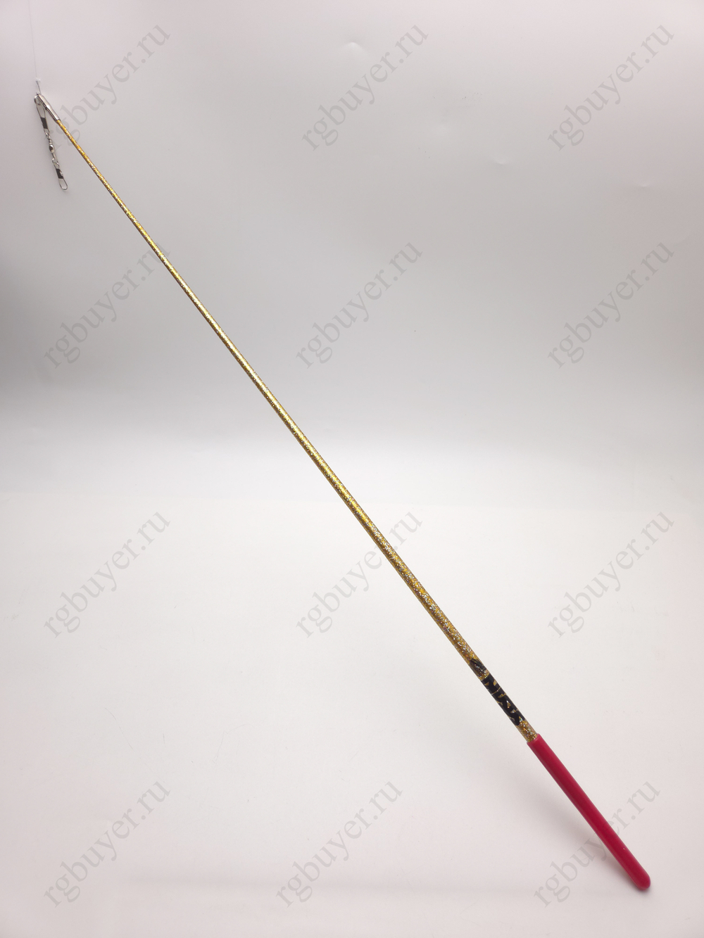 Палочка Sasaki 60 см с блеском золотая с красной ручкой GD (Gold)