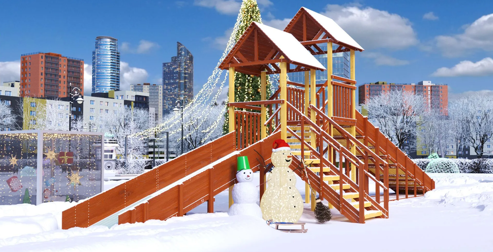 Зимняя горка Савушка Зима 7/4