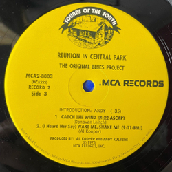 Винтажная виниловая пластинка LP The Original Blues Project Reunion In Central Park (USA 1973)