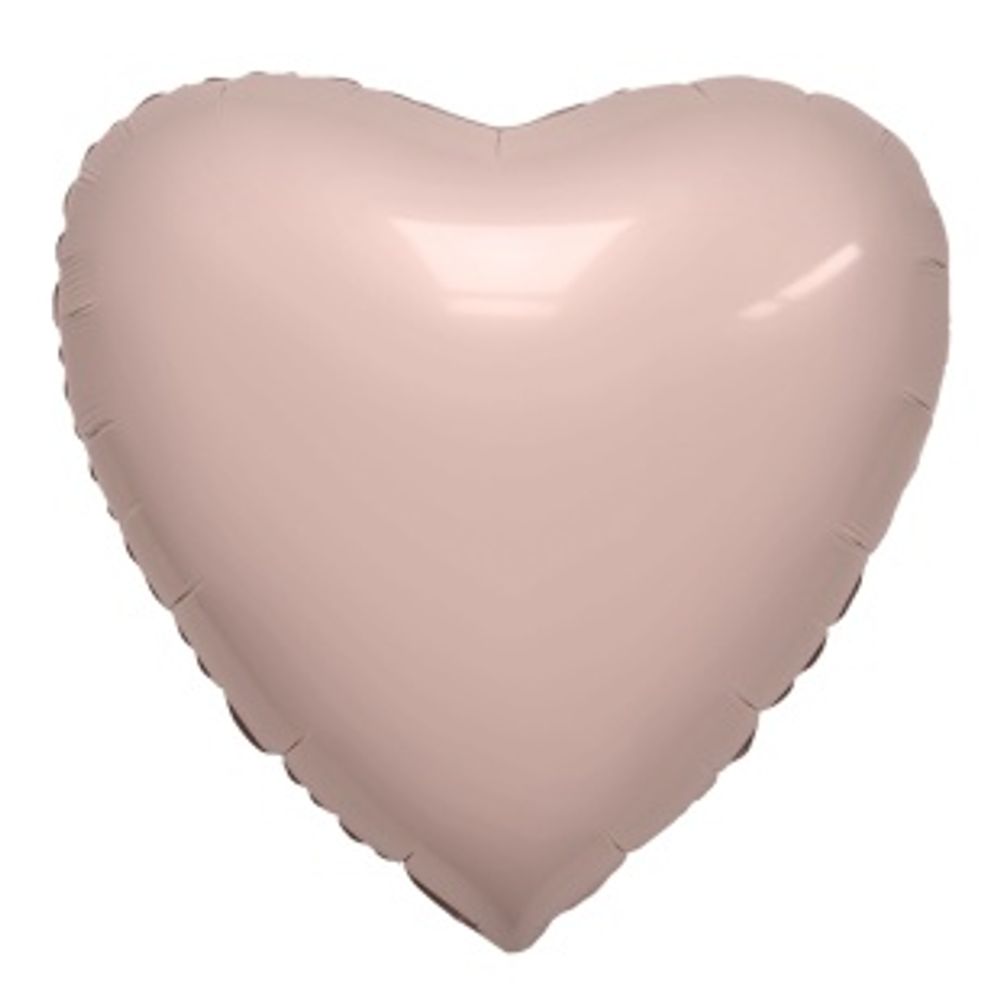 Ag Шар 19'' / 46 см Сердце Пыльная роза (БГ-15)