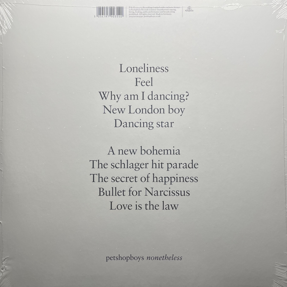 Pet Shop Boys ‎– Nonetheless (Германия 2024г.)