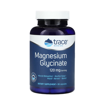 Trace Minerals Magnesium Glycinate 120 mg 90 капсул , Магний Глицинат