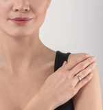 Кольцо Coeur de Lion Rose-Silver 18 мм 0501/40-1917 56 цвет розовый, серебряный