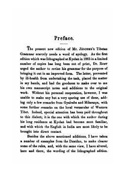 Tibetan grammar | Jaschke H. A.