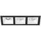 Комплект из светильников и рамки Lightstar Domino Quadro (214537+214506+214506+214506) D537060606