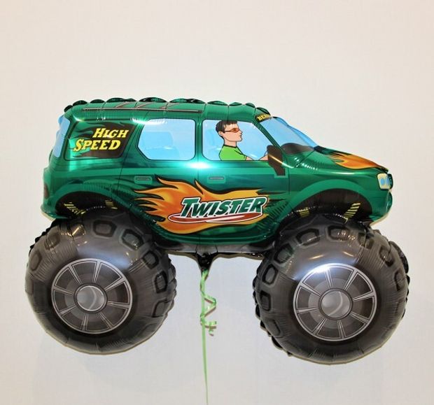 F Шар фигура Большой внедорожник (зеленый) 32"/81 см (БГ-34)