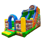 Надувная горка «Индиана ЭКСТРА», 7x4x6 м.