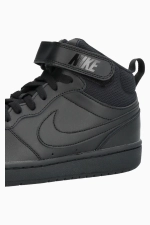 Кроссовки Nike Court Borough Mid 2 Junior - черный