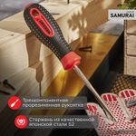 Отвертка крестовая PZ2х100мм, трехкомпонентная рукоятка, сталь S2 REXANT