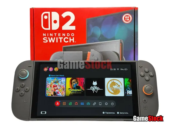 Nintendo Switch 2 (цвет черный) Б/У SN: HAE10348287582 + Mario Kart World