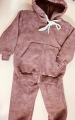 Костюм из вареного хлопкового футера на утеплении