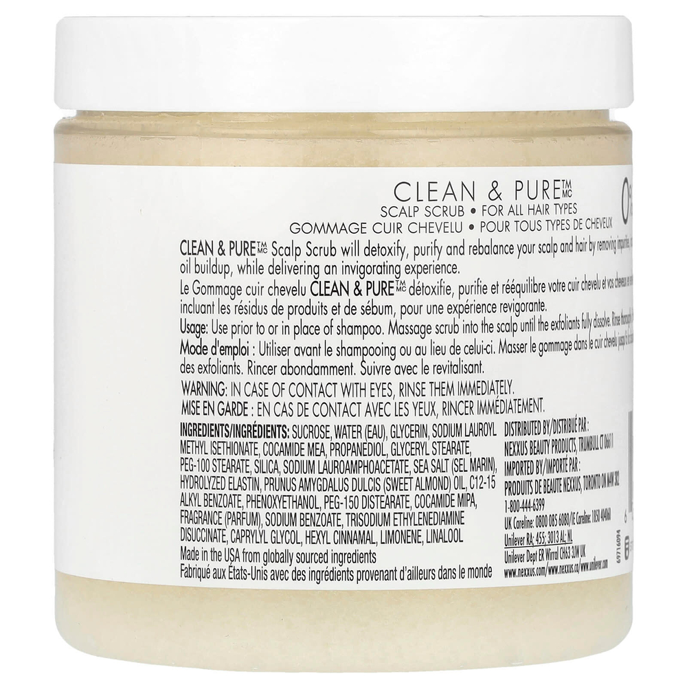 Nexxus, Скраб для кожи головы Clean & Pure ™, 283,5 г (10 унций)