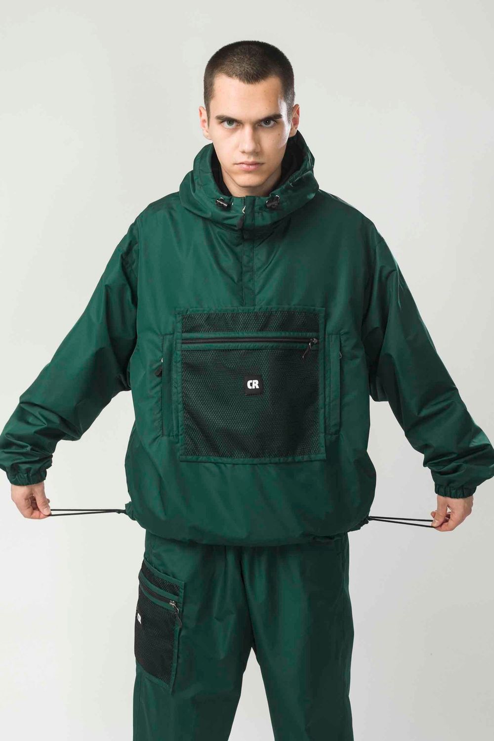 Анорак Codered Square Wide Легкий зеленый темный