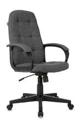 Кресло руководителя Бюрократ CH 002 серый 3C1 крестов. пластик