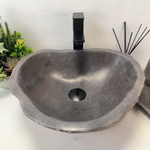 Раковина из речного камня RS63590 (44*41*15) 0122