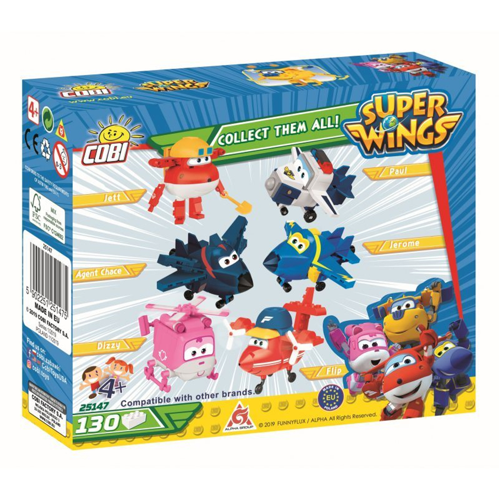 COBI Super Wings - Самолет-робот Donnie Śrubek 25147