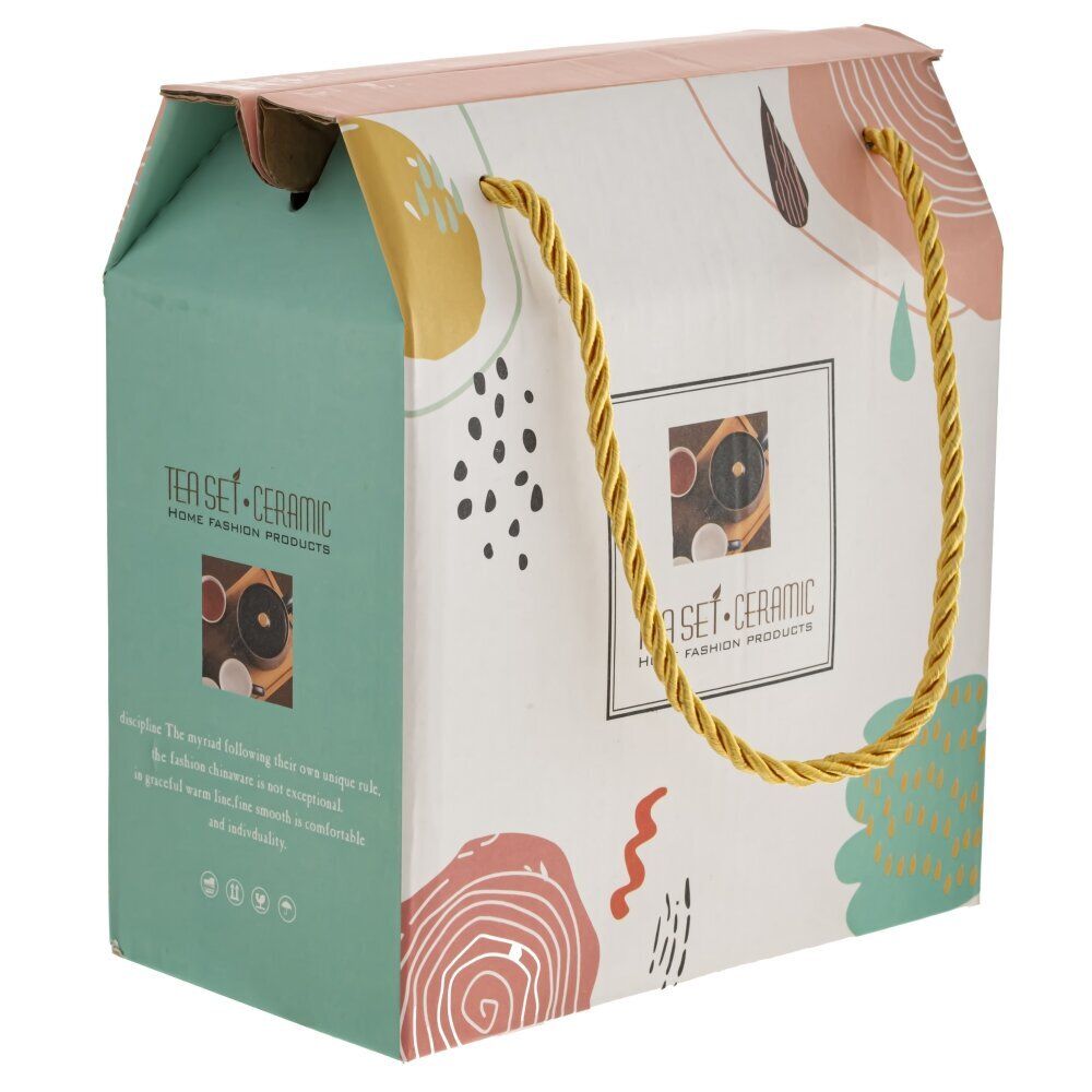 GAEM Чашка с блюдцем и ложкой, 240 мл, L15 W15 H7,5 см, 4в.