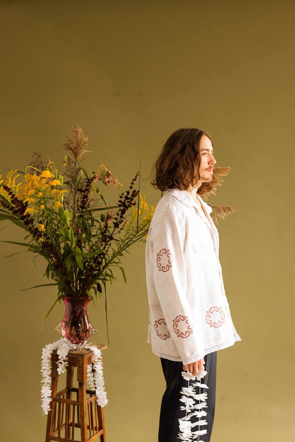 Рубашка Soeurs Embroidered Ornamental Pattern Shirt