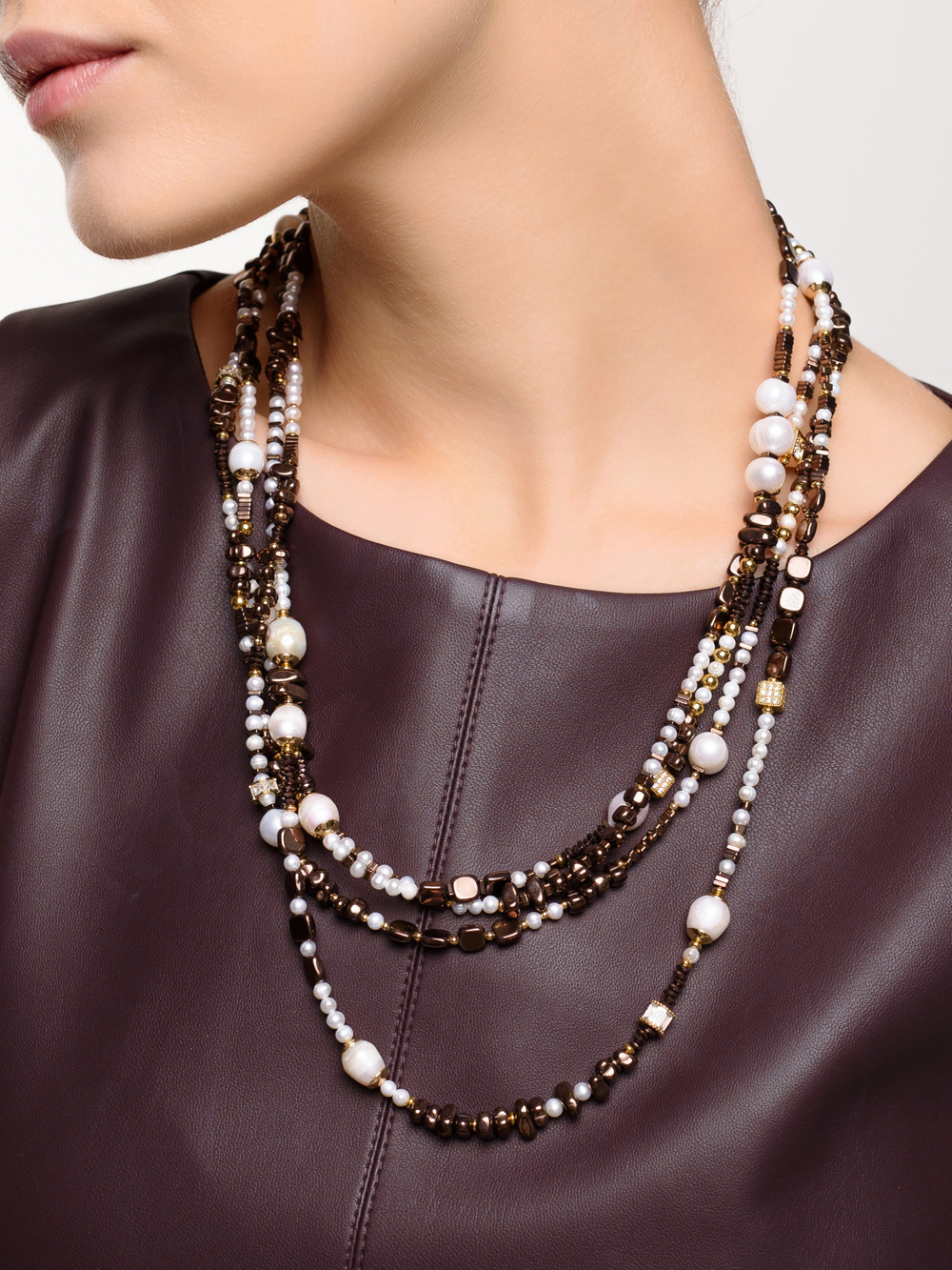 Колье "Hematitte glamour" Gold