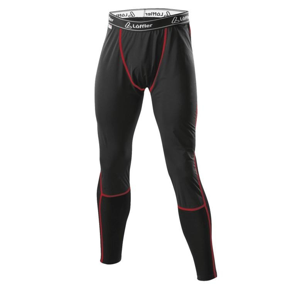 Кальсоны мужские LOFFLER WINDSTOPPER® TRANSTEX® LIGHT black/red 19498-995