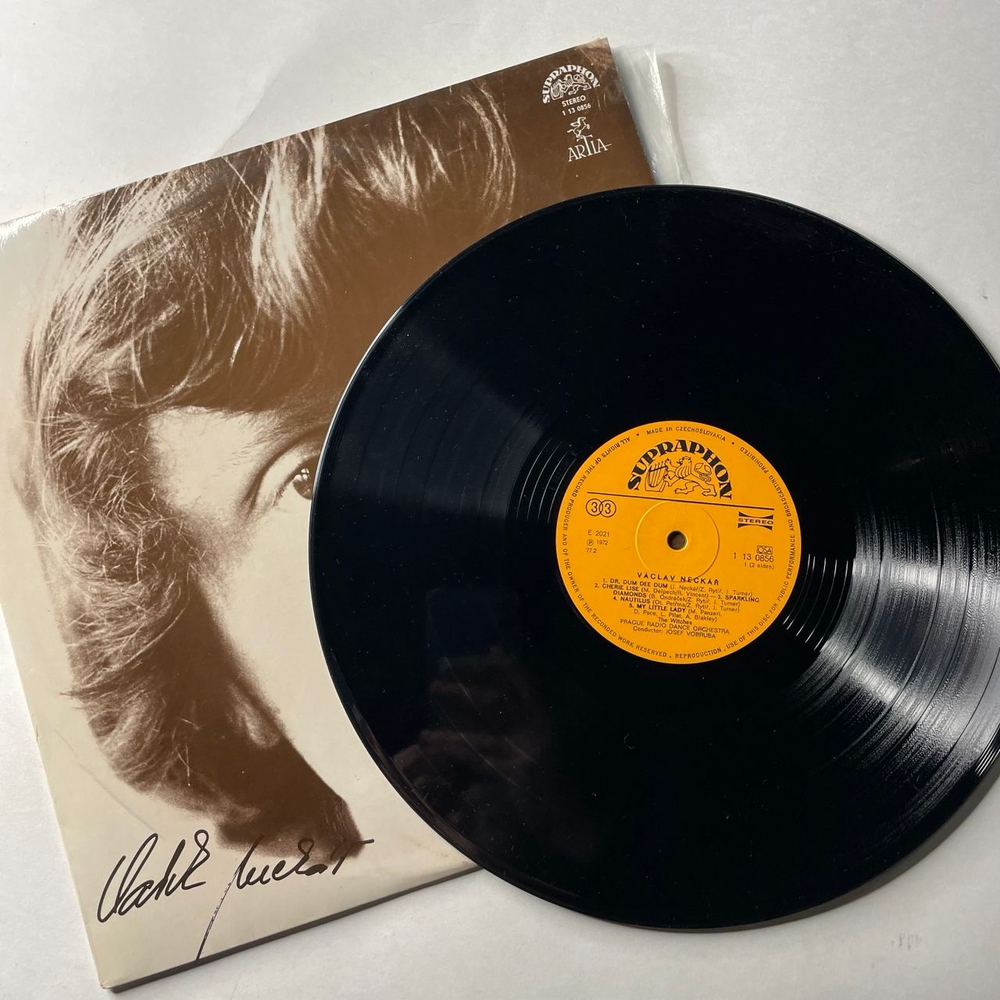 Винтажная виниловая пластинка LP Vaclav Neckar Вацлав Нецкарж (Чехословакия 1973)