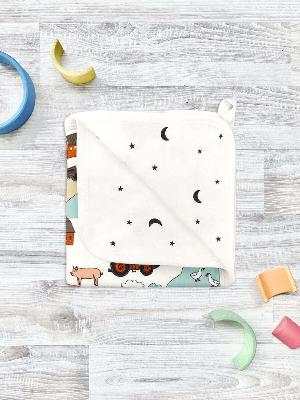 Двусторонний плед Mjölk Ферма, уценка